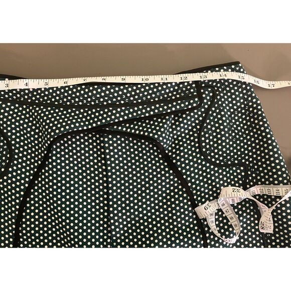 NWOT C/MEO Collective a-line cross front polka dot mini skirt - Picture 10 of 11